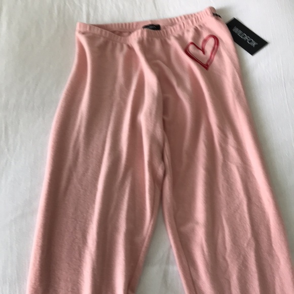 Wildfox Sketchy Heart Silver Pink Lounge Set ❤️ - Picture 11 of 13